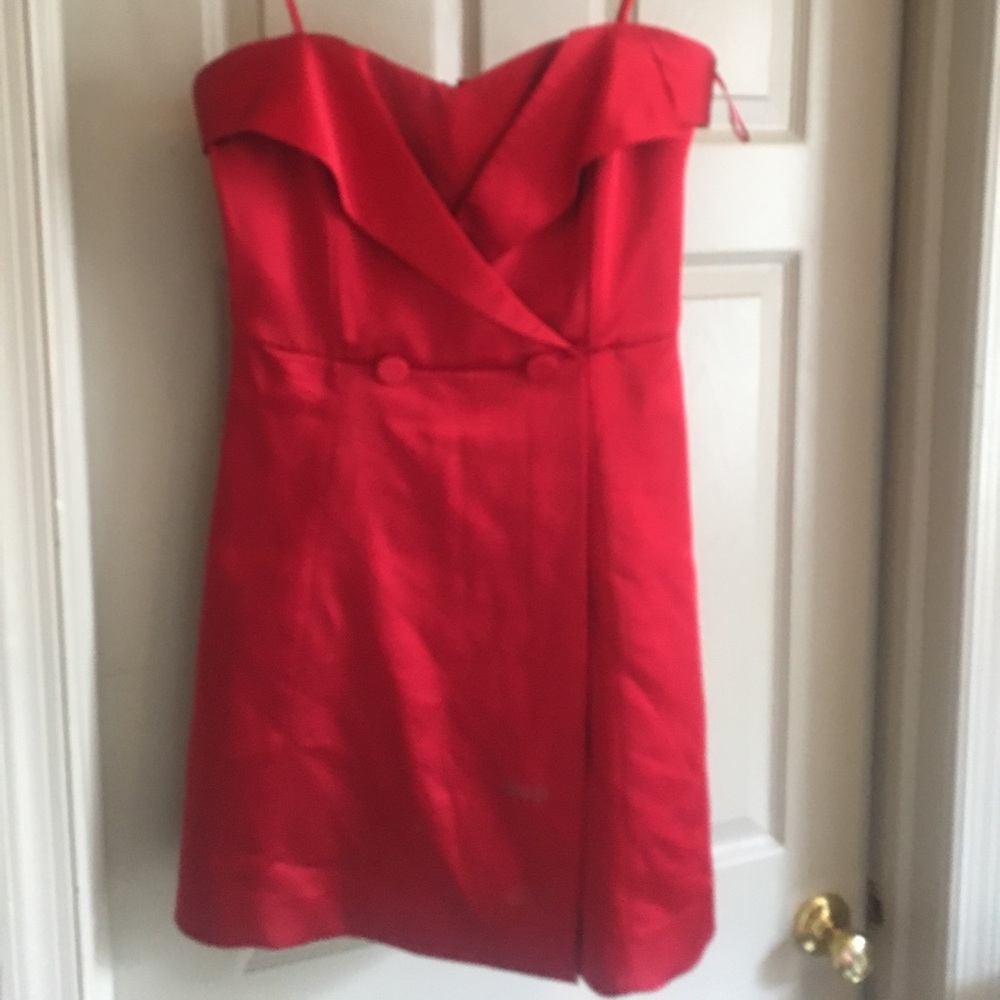 Zara Basic Red Evening Dress